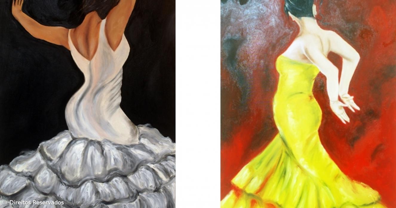 exposi��o de pintura “Movimientos Callientes”, da autoria de Raquel Hom