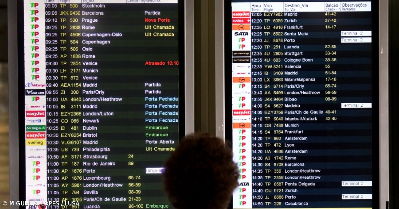 Greve avi�os tap avia��o aeroporto painel partidas