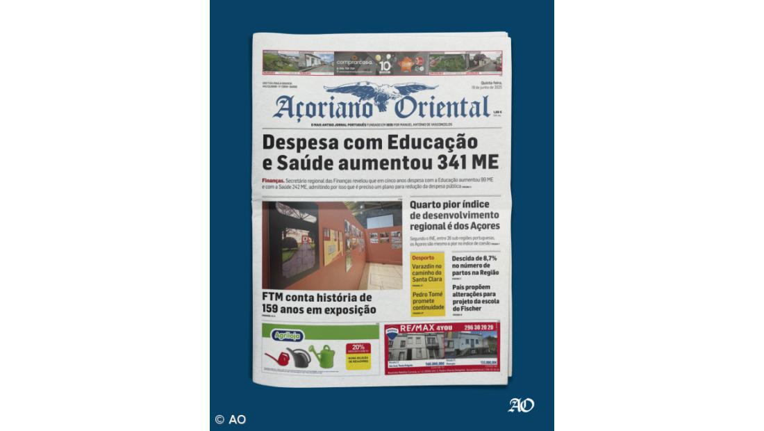 Despesa com Educação e Saúde aumentou 341 ME