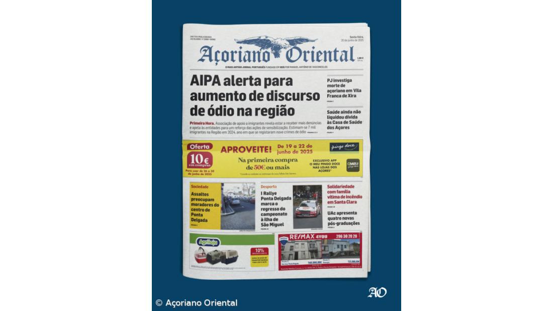 Capa AO 20 junho 2025