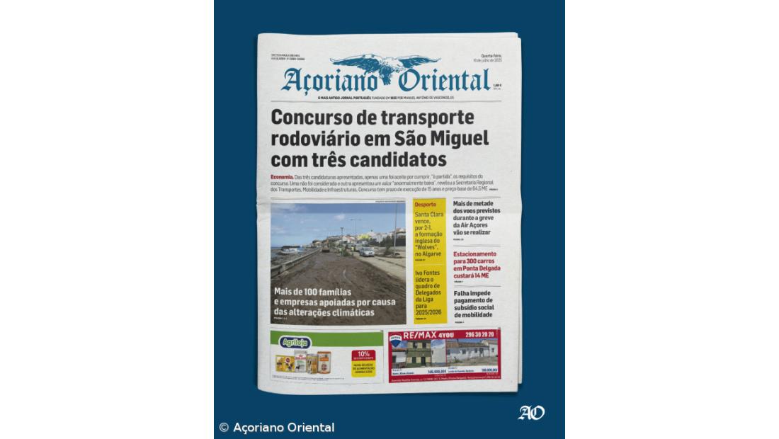 Capa AO 16 julho 2025