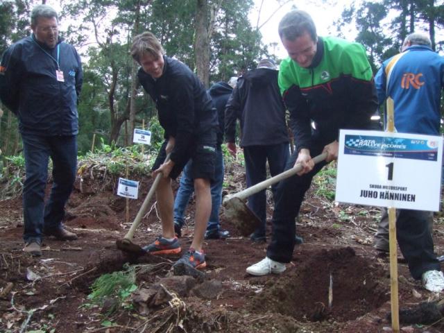 Pilotos do 'SATA' plantam árvores endémica no Pinhal da Paz