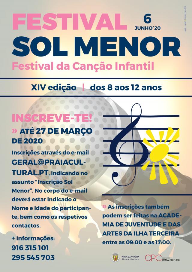 “Sol Menor” realiza-se a 6 de junho na Praia da Vitória