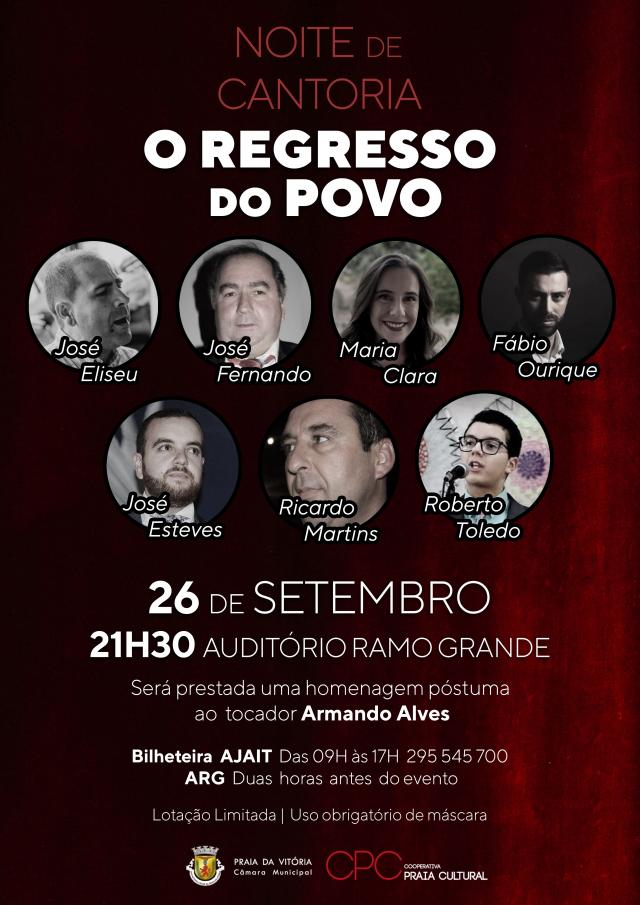 “O Regresso do Povo” no Auditório do Ramo Grande