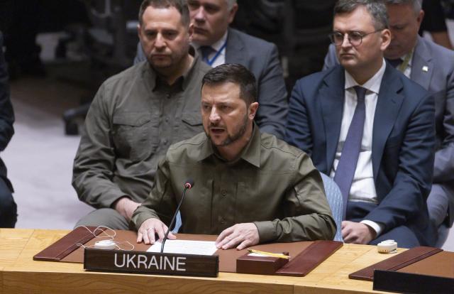 Zelensky propõe no Conselho de Segurança medidas para limitar poder da Rússia