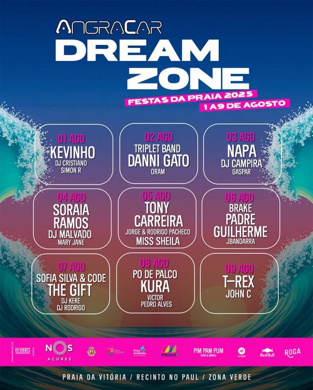 Kevinho, Tony Carreira, Napa e The Gift nas Festas da Praia 2025