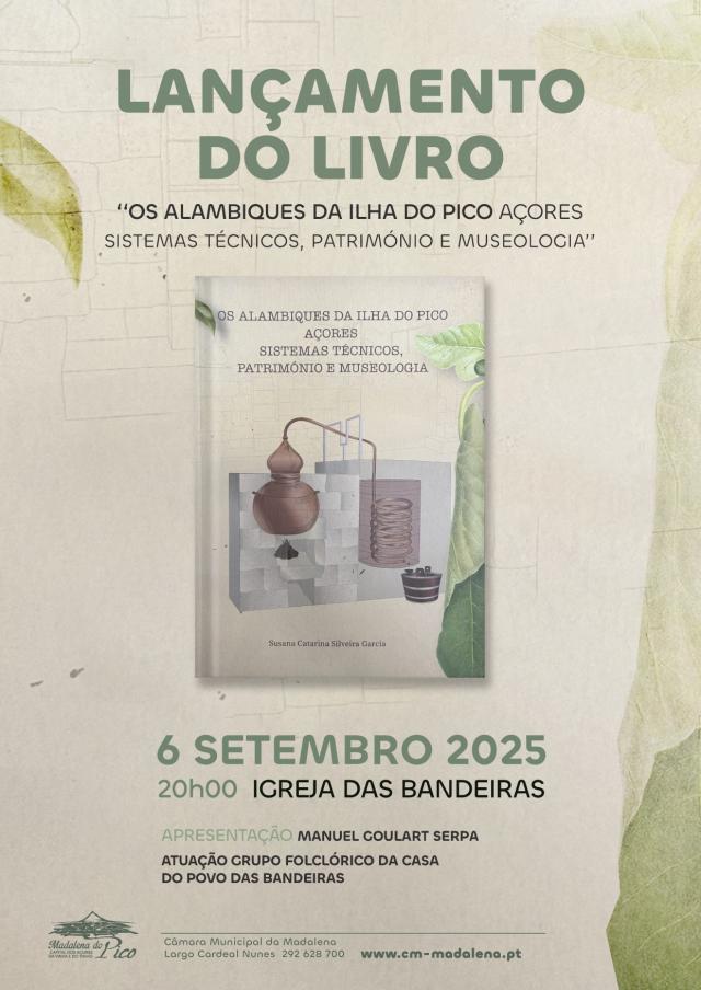 Susana Garcia lança obra sobre os alambiques do Pico