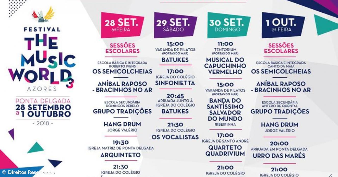 Ponta Delgada acolhe Festival “The Music World” Açoriano Oriental